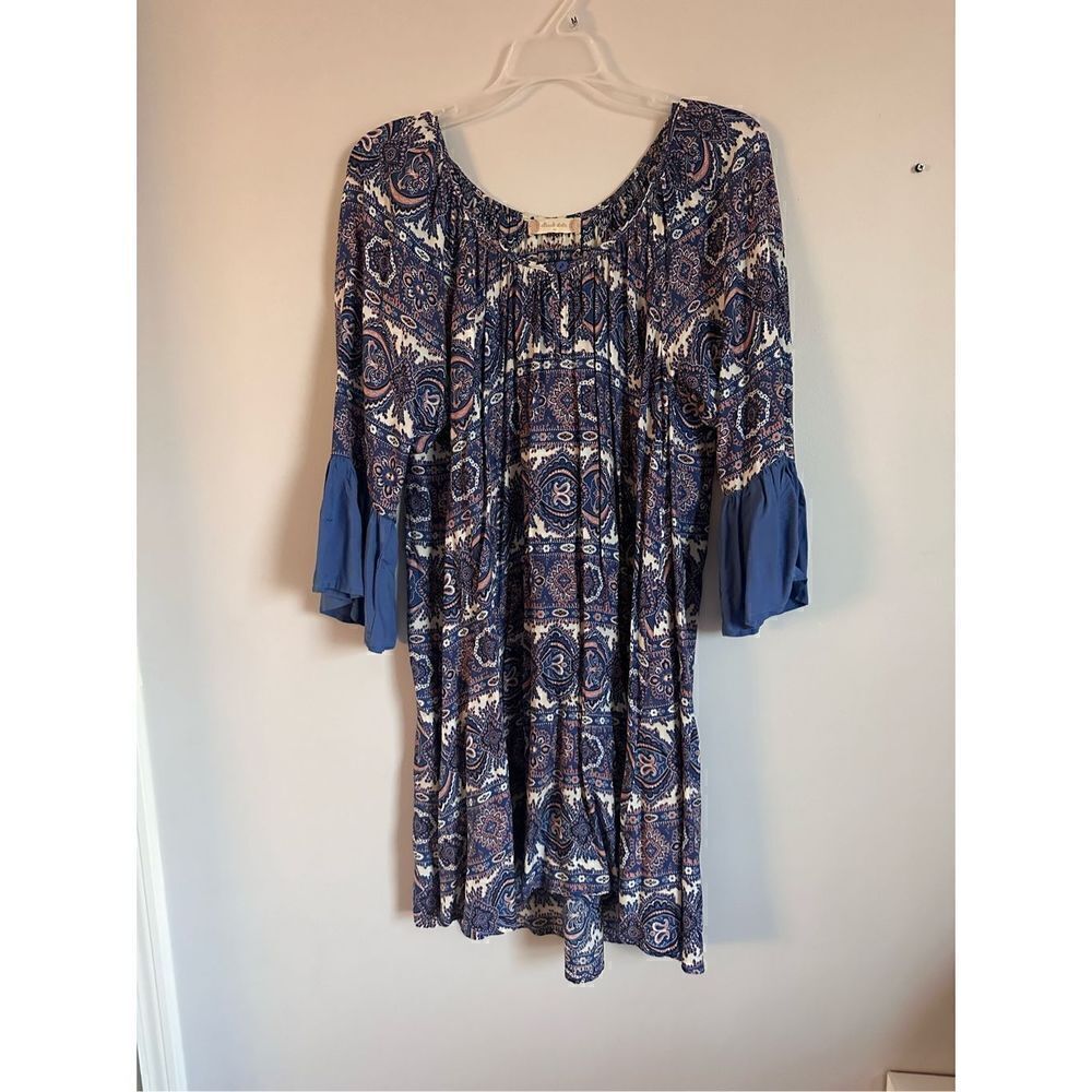 Altar’d State Boho Floral Paisley Print Long Sleeve Dress M
